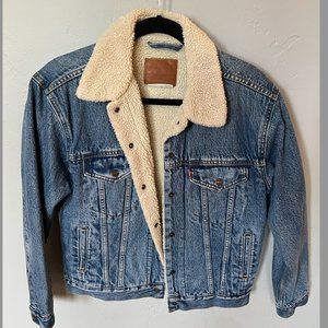 Levi Trucker Sherpa Lined Denim Jacket